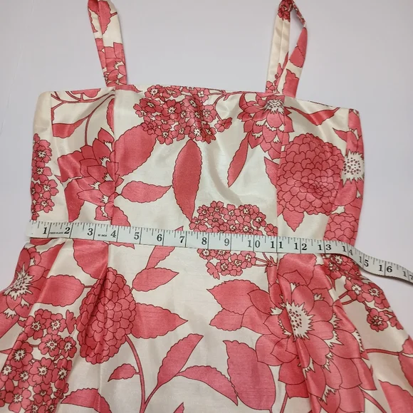 Dressbarn Floral Satin-Look Fit & Flare Dress – Size 4 - Picture 11 of 16